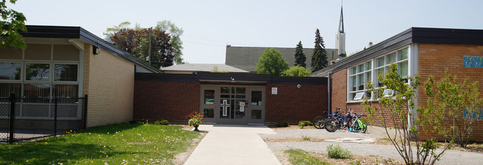 Exterior of the school